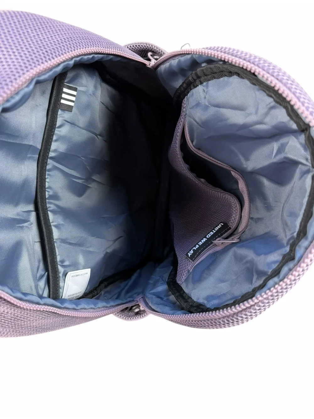 Adidas Women’s Purple VFA II Legacy Mesh Zip Pocket One Size Backpack